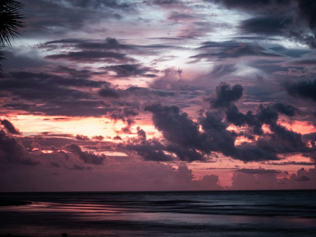 changing weather on st. simons island