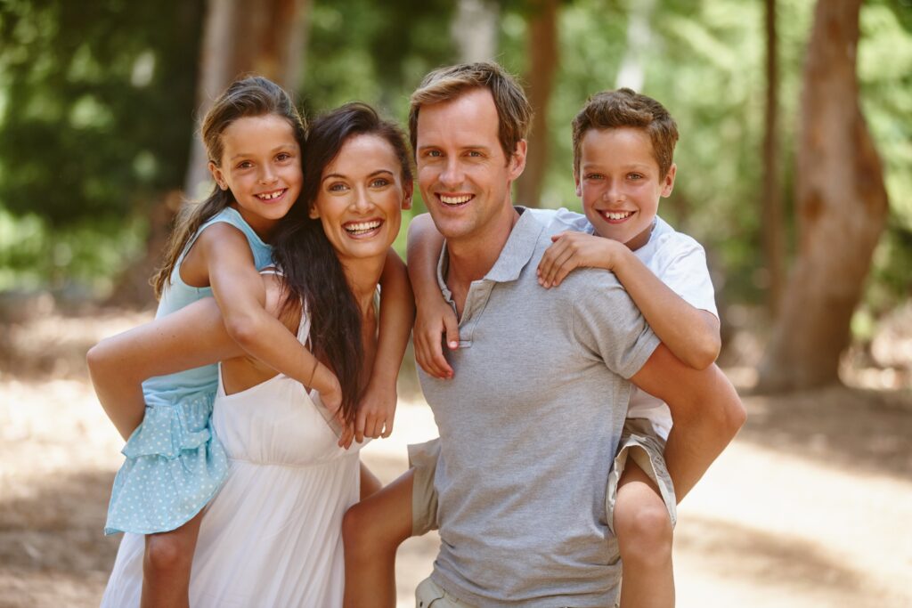 family on spring break in the golden isles