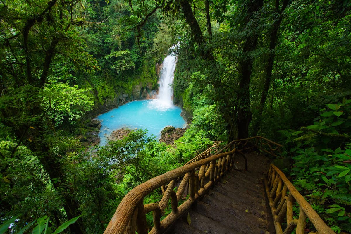 Rio Celete Waterfall in Costa Rica