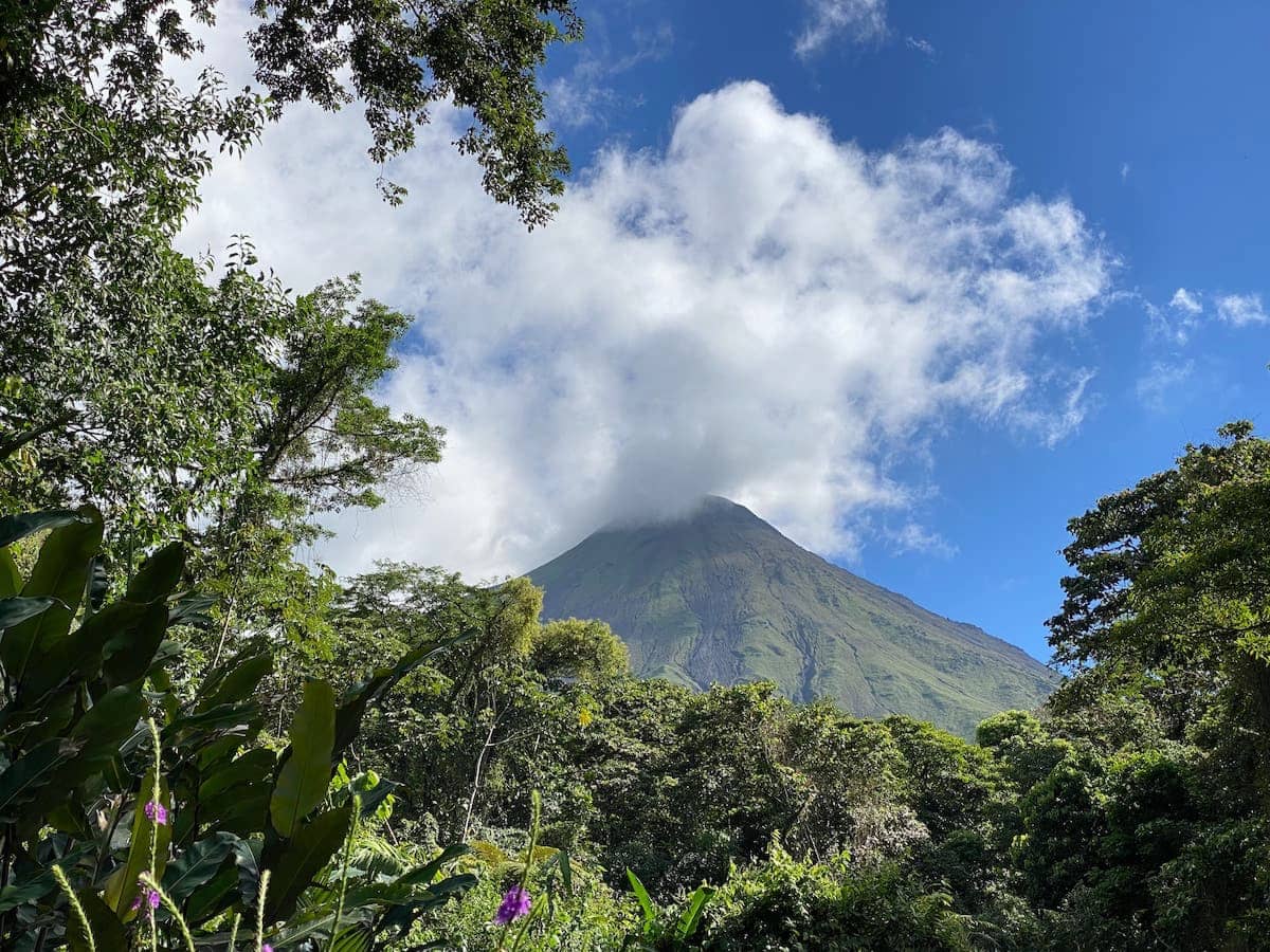 View of the Arenal Volcano in Costa Rica