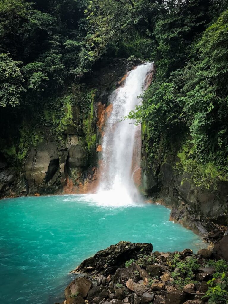 Rio Celeste Waterfall in Costa Rica