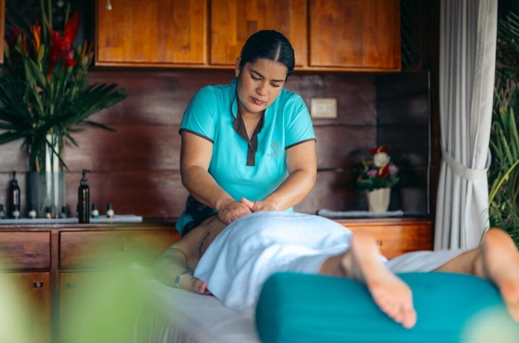 Relaxing massage in luxury spa in Tamarindo Costa Rica