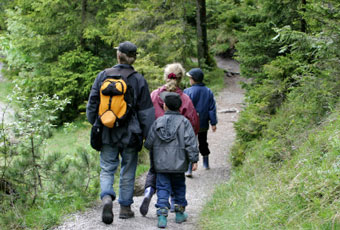 Hikers enjoy one of the many hiking trails easily access from your Breckenridge vacation lodging.