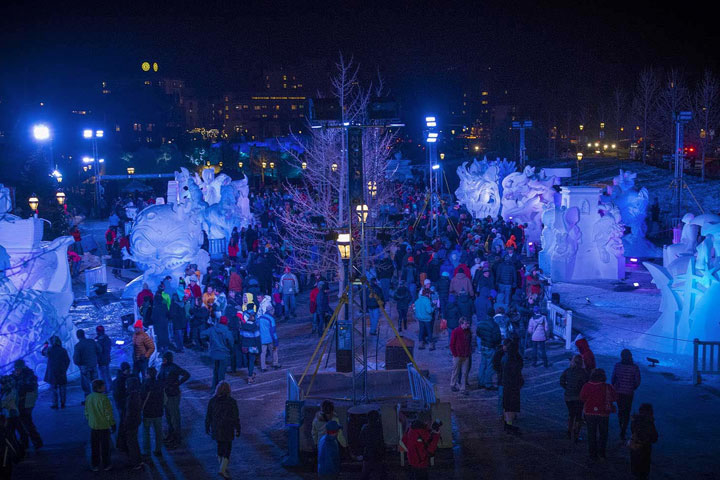 Professional snow sculptors from around the world compete for the win by creating larger-than-life masterpieces in the snow.