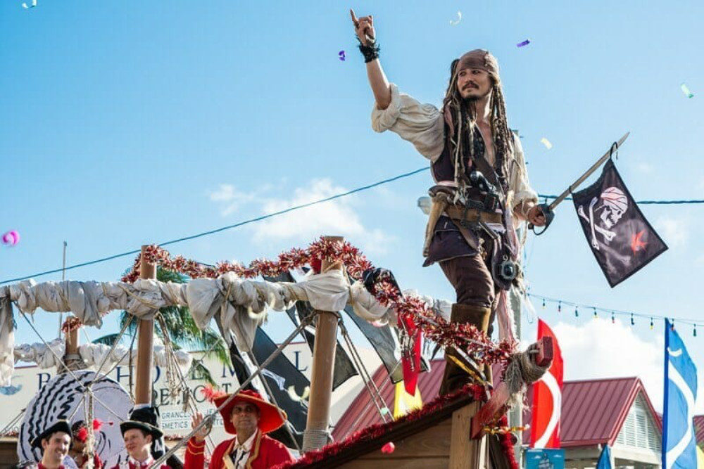 image of pirates during pirates week 2019
