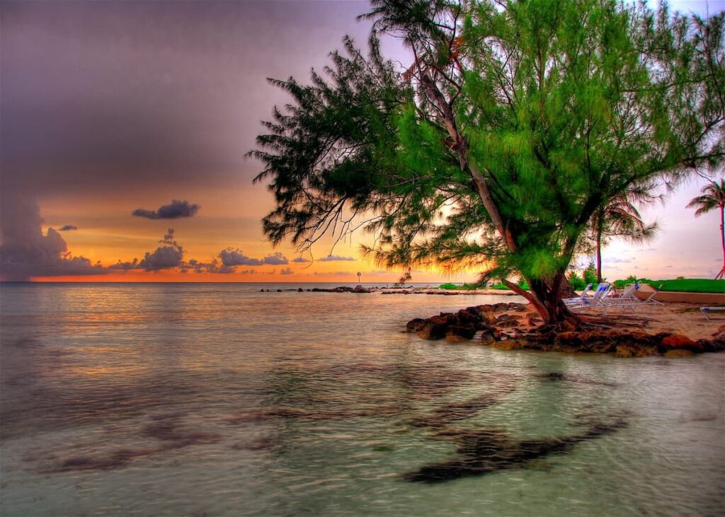 A Colourful Sunset at Rum Point 