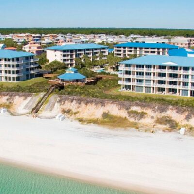 aerial view of high pointe beach resort on 30a