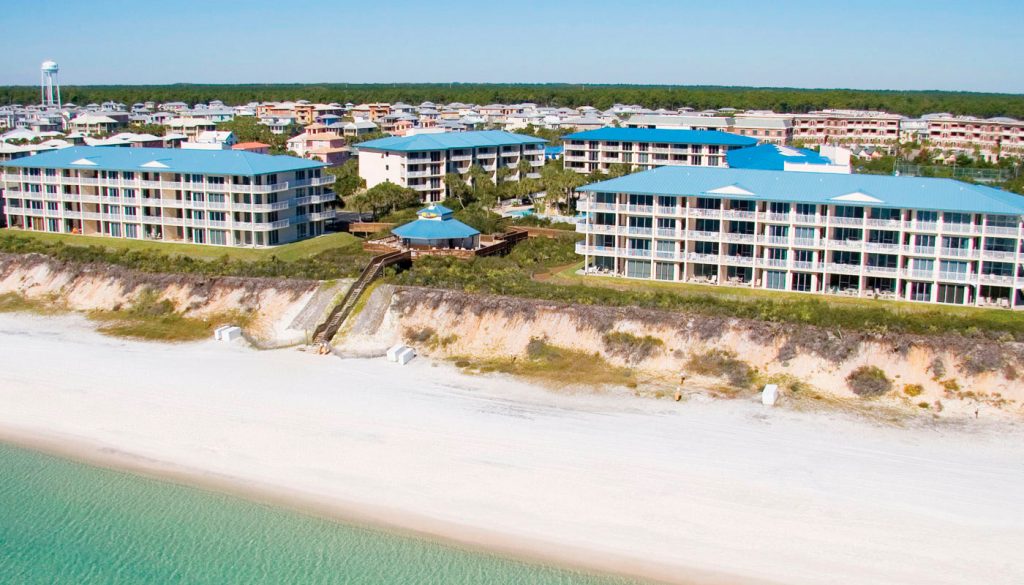 aerial view of high pointe beach resort on 30a