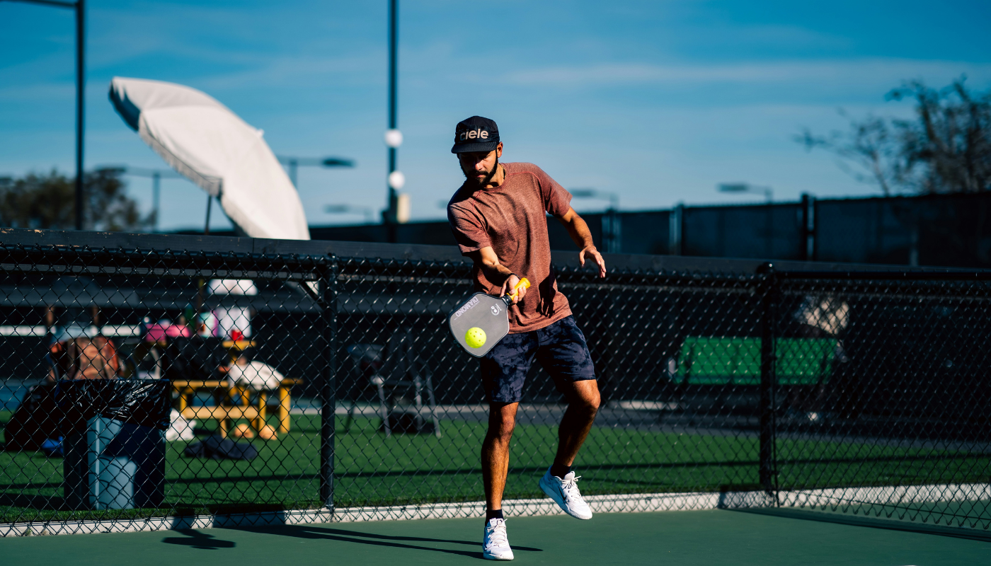 man playing pickleball in destin
