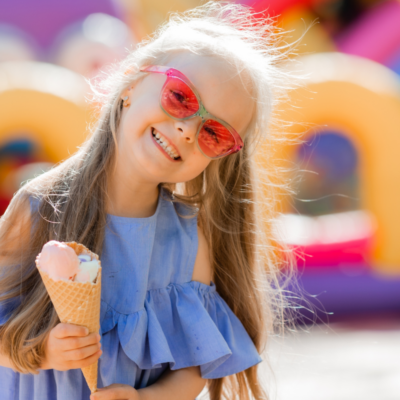 girl at summer festival in northwest florida