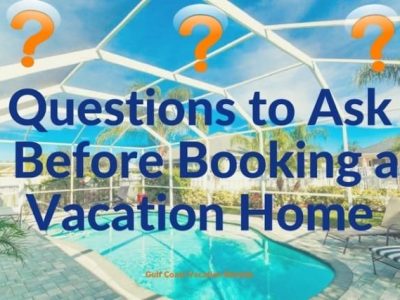 "Questions to Ask Before Booking a Vacation Home" Graphic