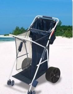 stroller on the beach