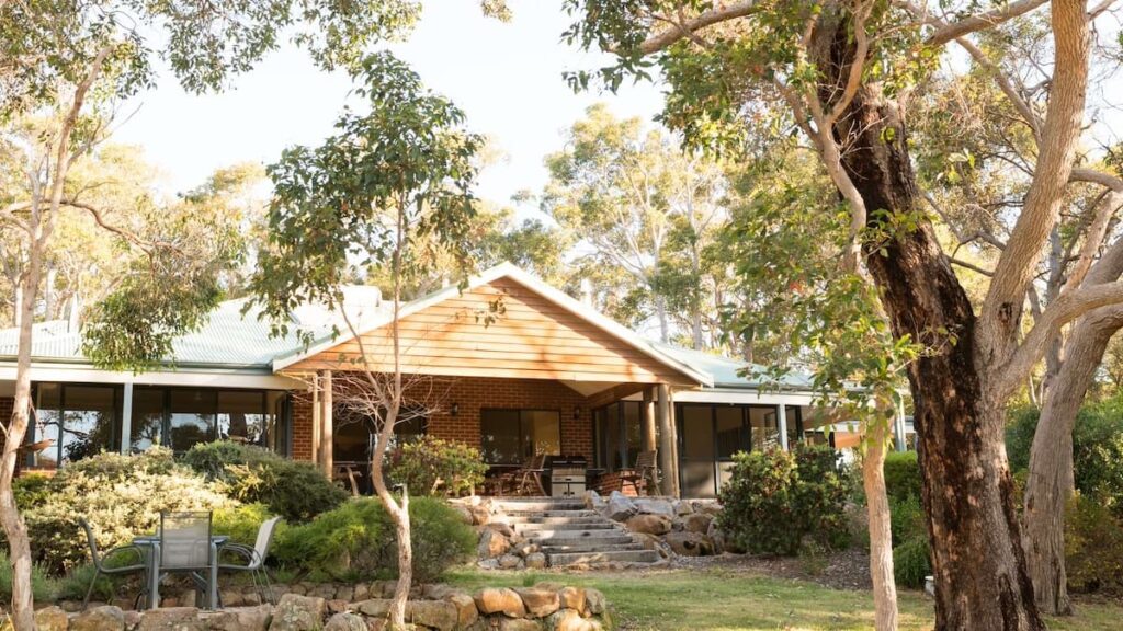 Exterior view of Valia a great pet-friendly holiday rental option in WA's southwest