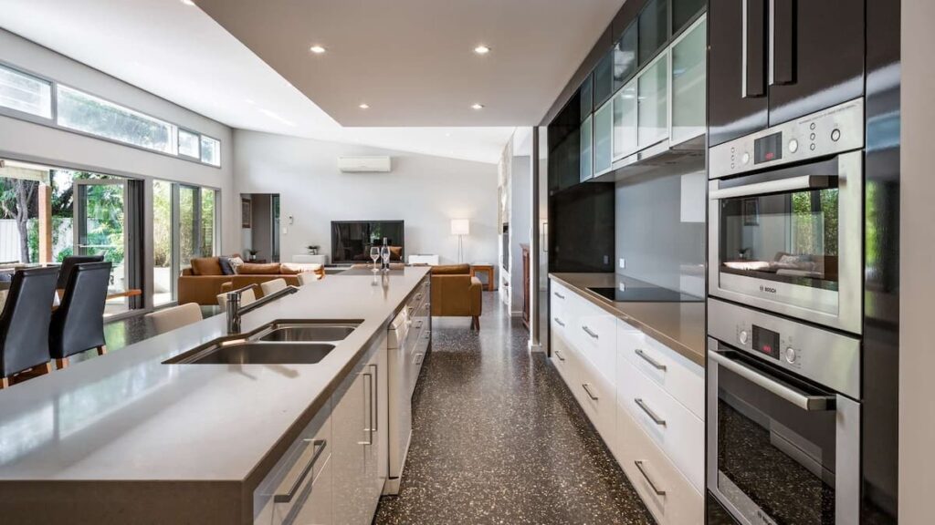 Mimosa's modern and clean kitchen