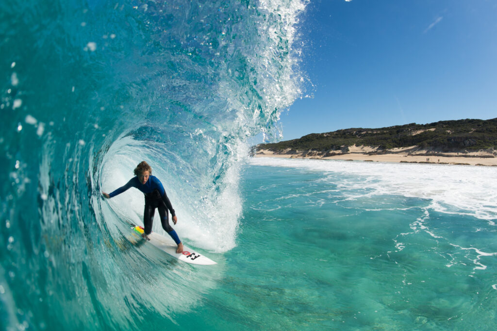 surfer in Boodjidup Beach, Margaret River