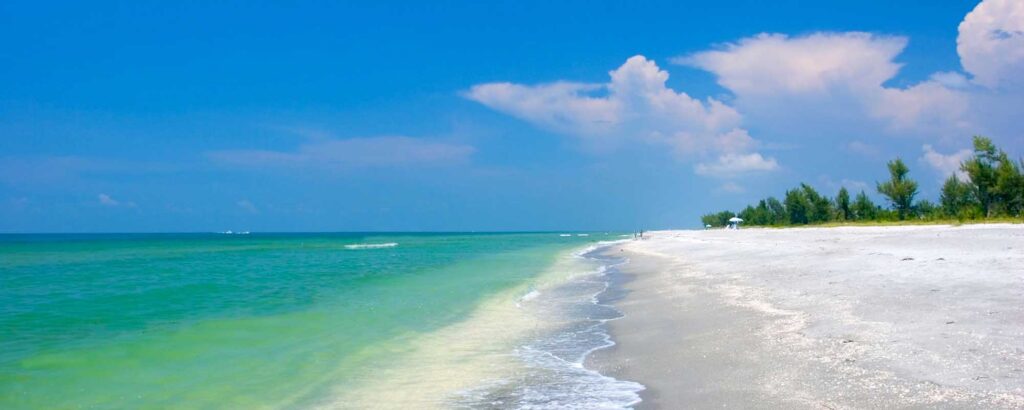 Sanibel Island Gulf shoreline