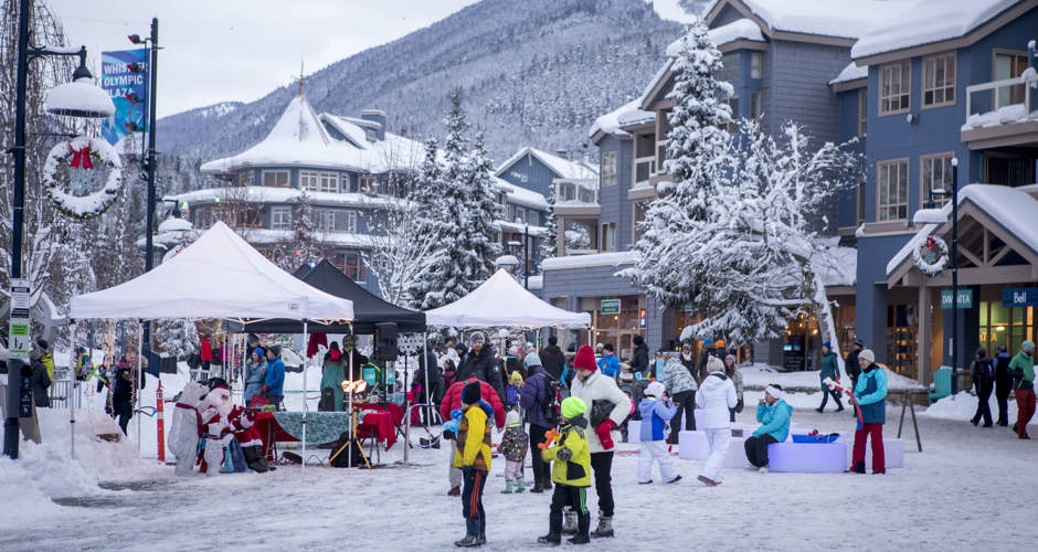 Family Apres at Whistler Olympic Plaza