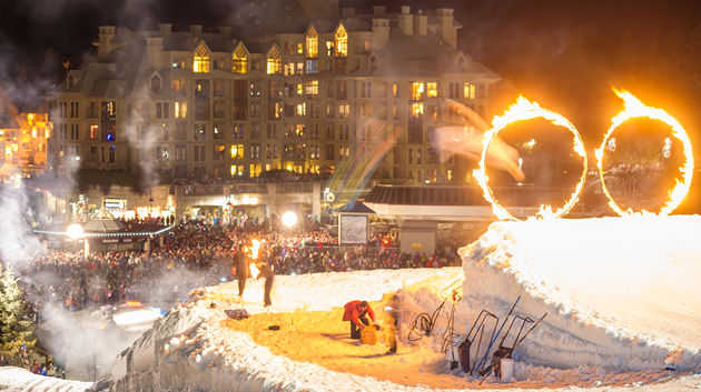 Fire and Ice Show events on winter