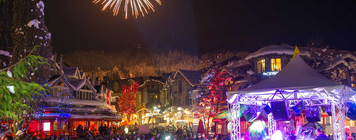 image banner of new year’s eve in Whistler, BC