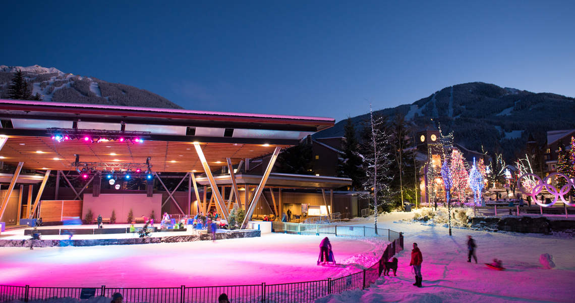 indoor and outdoor skating