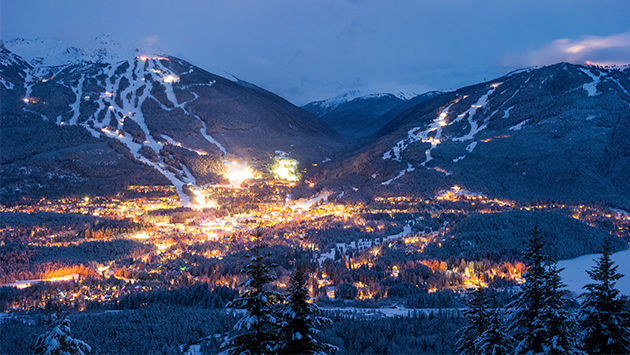 Whistler at Night View