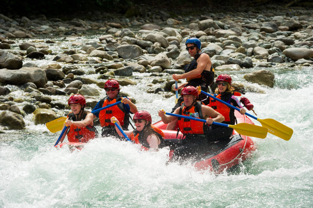 Whistler summer activities to do with teens - whitewater rafting tour