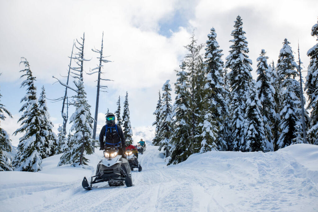 Whistler winter activities to do with teens - snowmobiling
