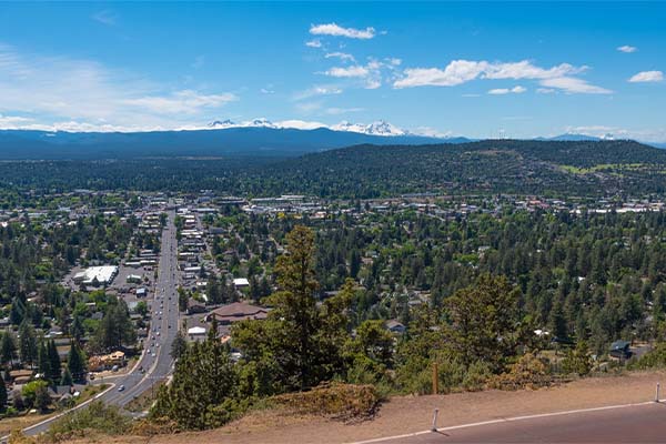 Aerial Shot of Bend Oregon