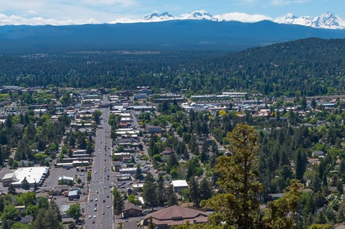 Aerial View of Bend Oregon