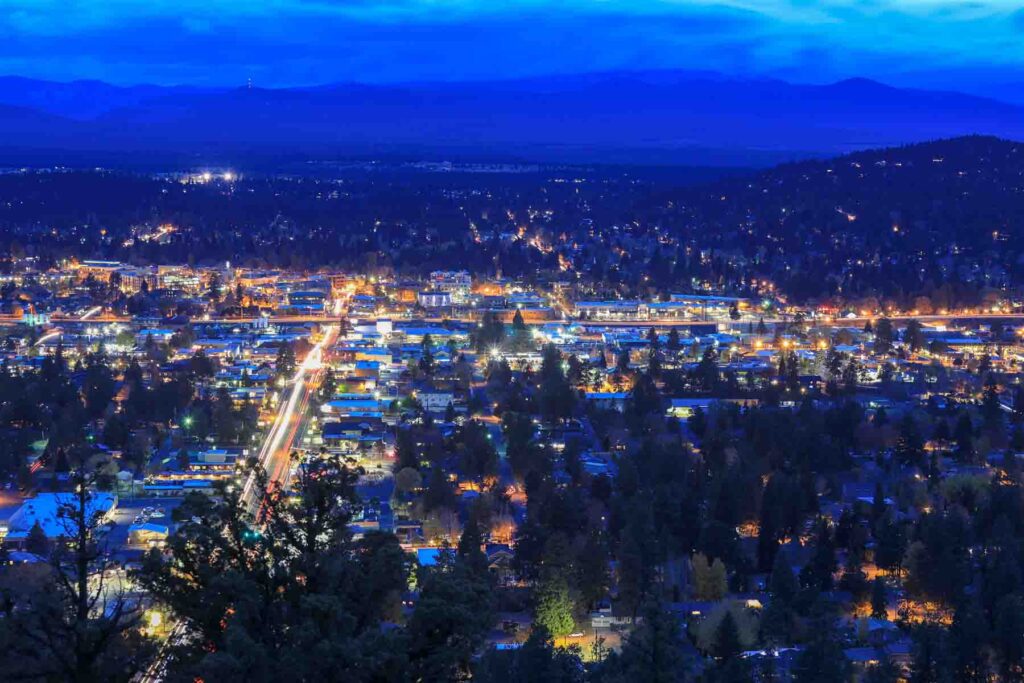 Aerial of Bend Oregon