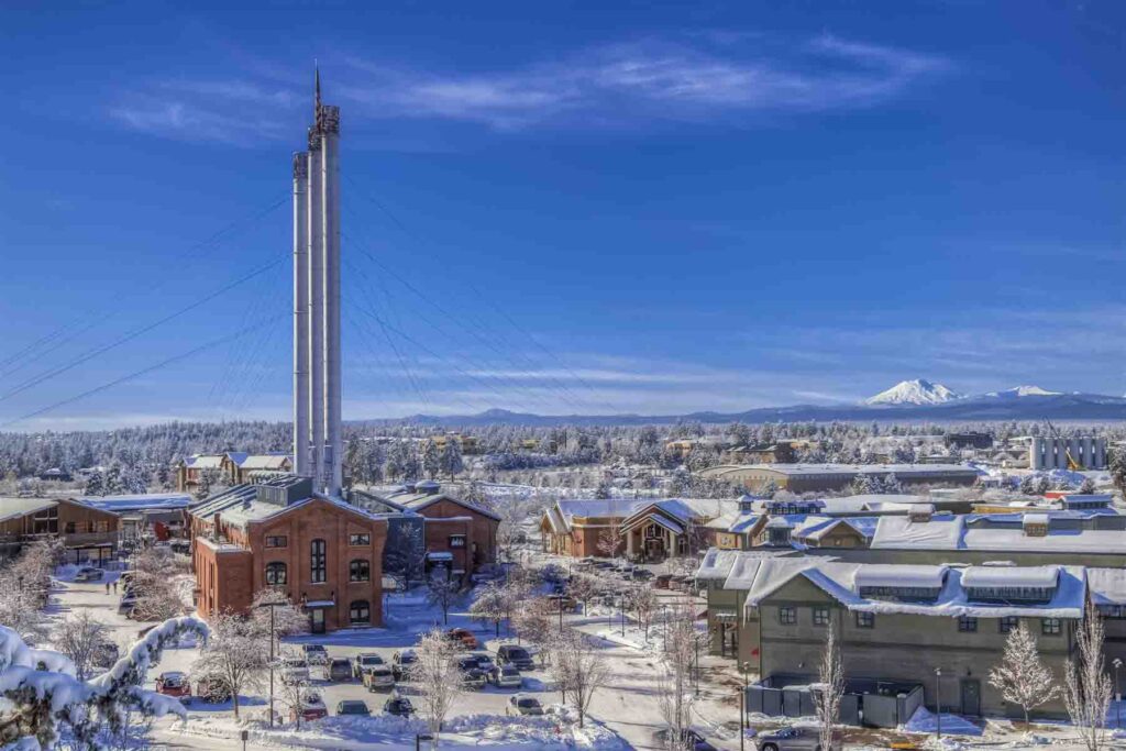 Bend Oregon Winter Old Mill District