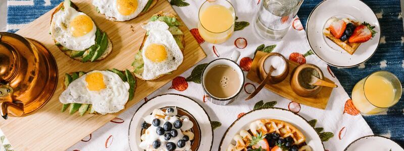 Table of Brunch Items