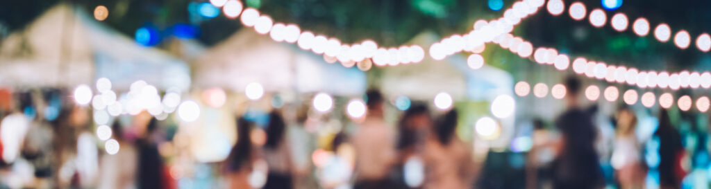 People at A Festival out of Focus