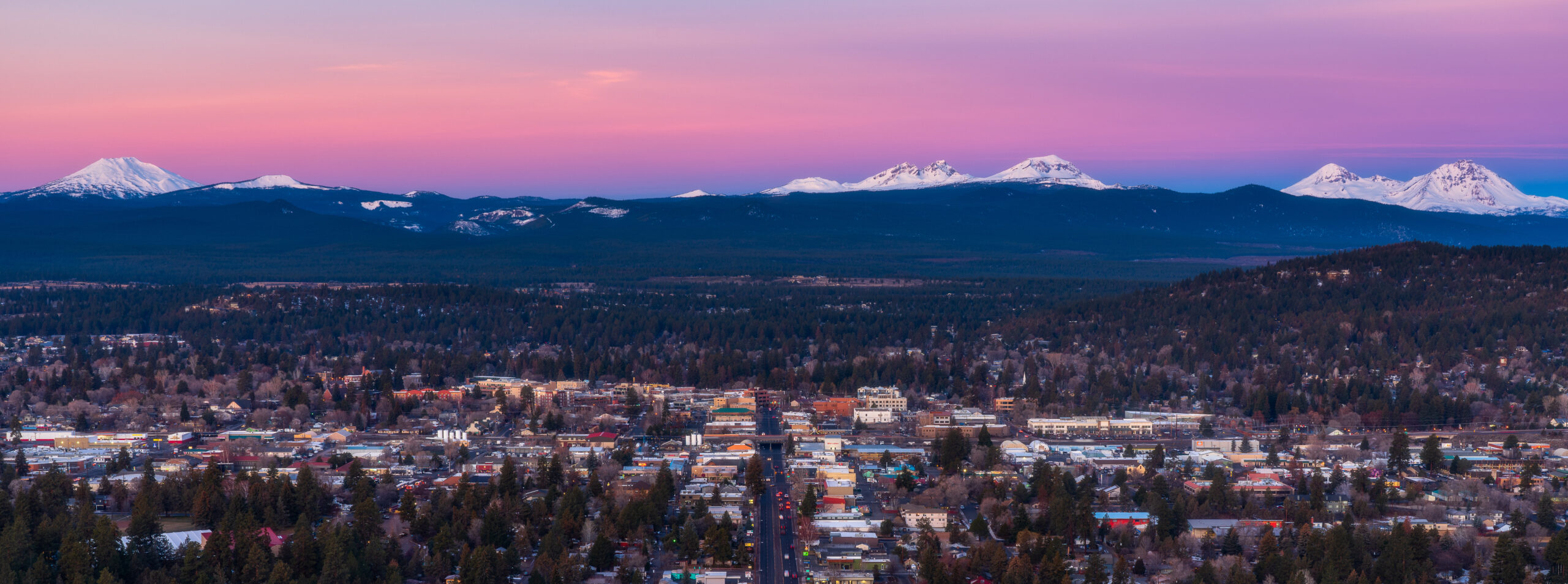 Bend Oregon at Dusk