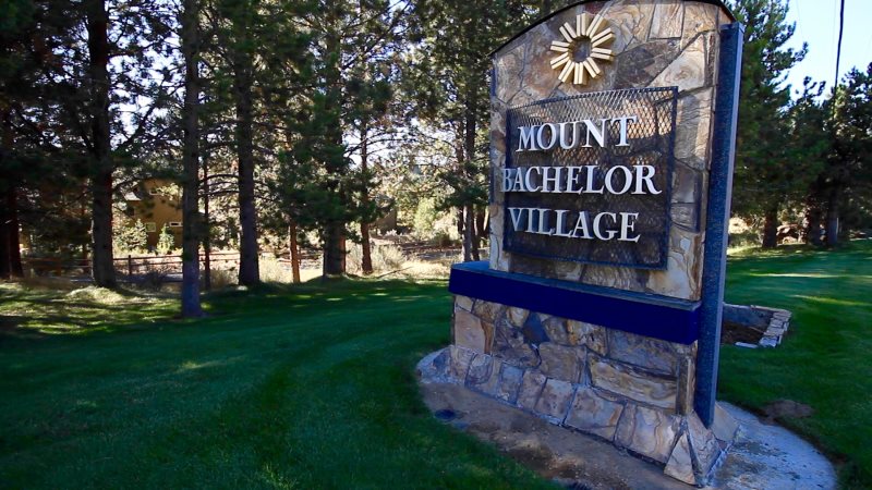 Mount Bachelor Village Sign