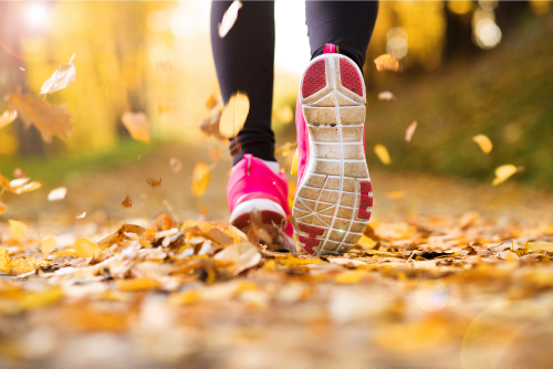 Running Shoes in Fall