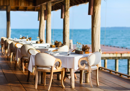 Beach side restaurant 