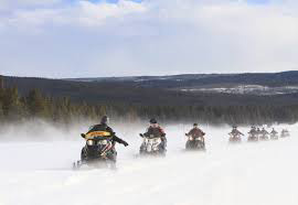 Snowmobiling