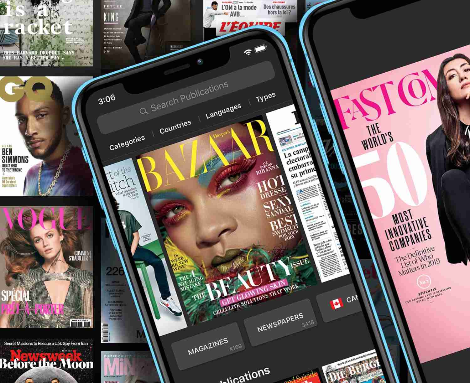 image of complimentary access to your favorite magazines & newspapers