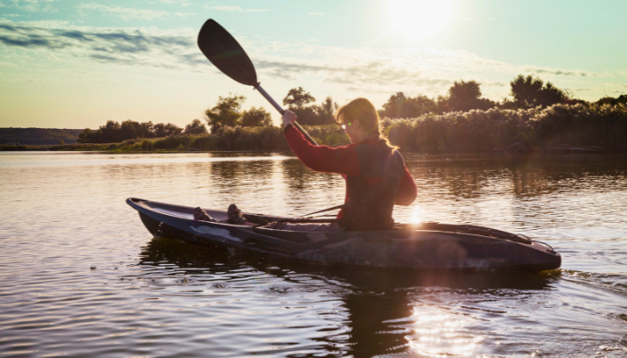 women kayaking