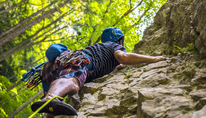 rock climbing