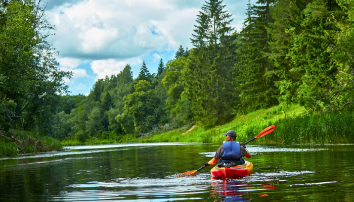 guy kayaking