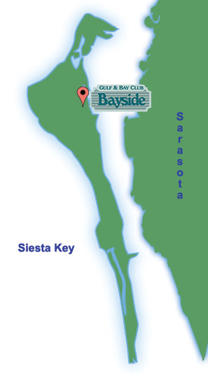 Gulf & Bay Club Bayside Location Map