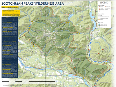 Scotchman Peaks Trail Map