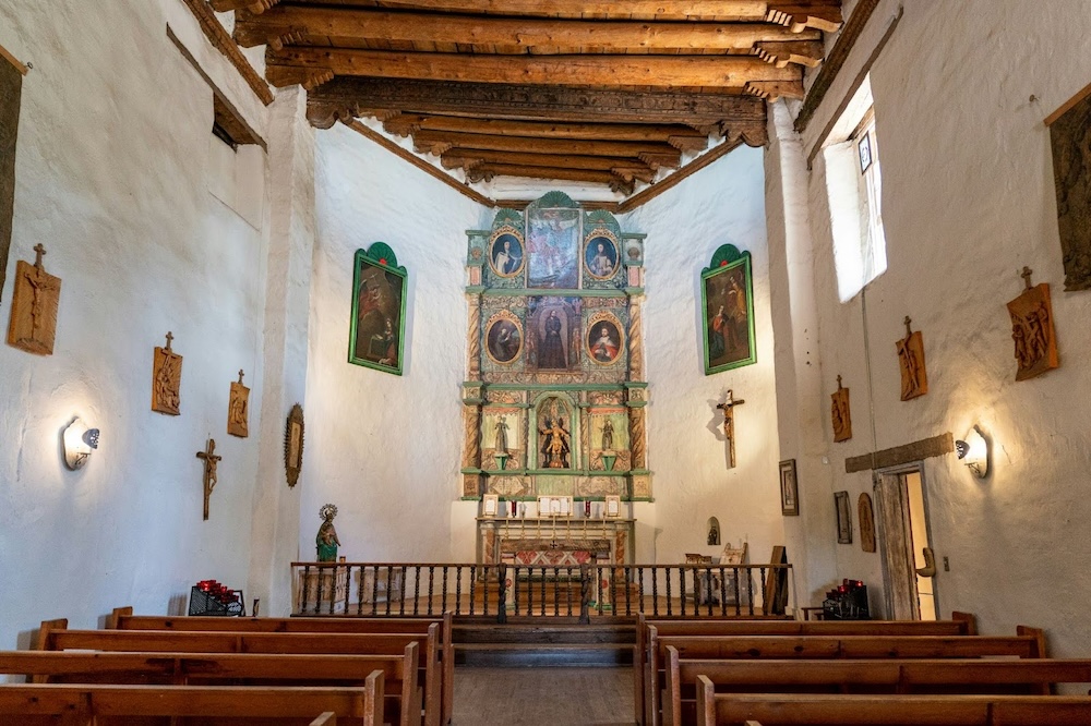 Inside the San Miguel Chapel