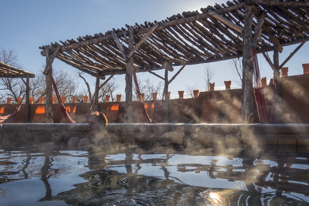 hot spring at a resort