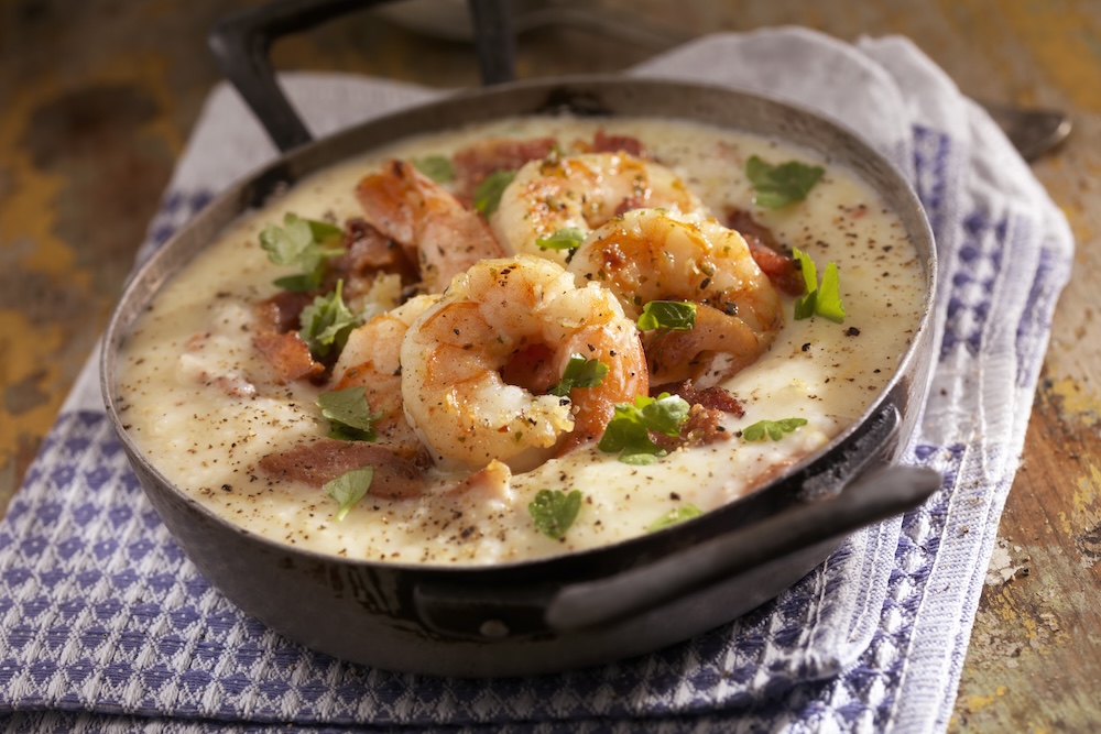 bowl of shrimp and grits