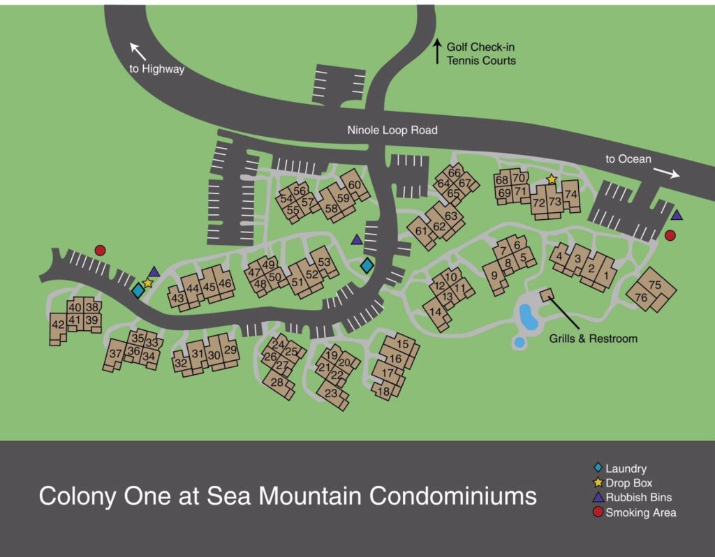 Colony One At Sea Mountain Condo Map