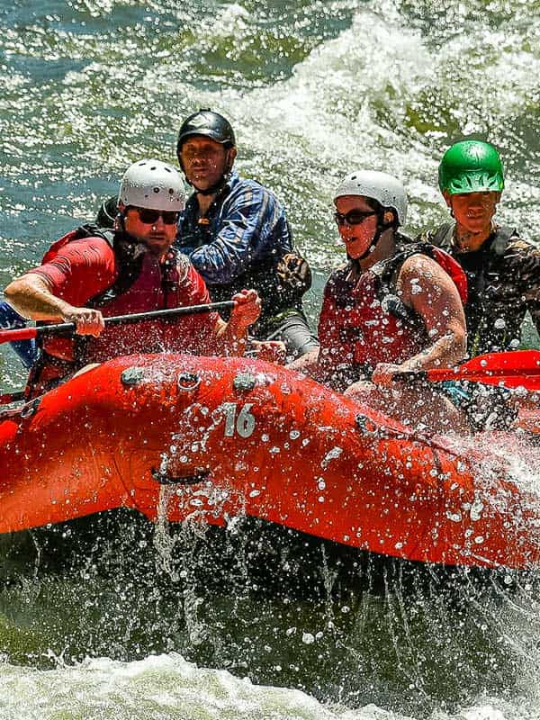 Whitewater rafting in the north Georgia mountains.  A great way to escape to the blue ridge mountains