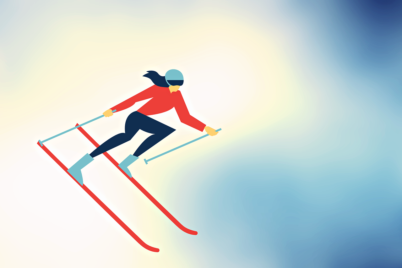 skier, ski, winter, sport, race, line art, drawing, skier, skier, skier, skier, skier, ski-7172832.jpg